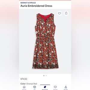 Market & Spruce (Stitch Fix brand) Auria Embroidered Dress